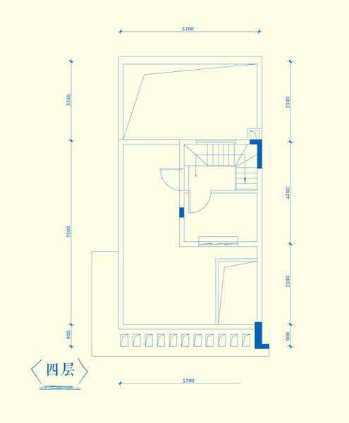 联排别墅S2户型：第四层