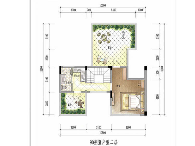 90户型二层