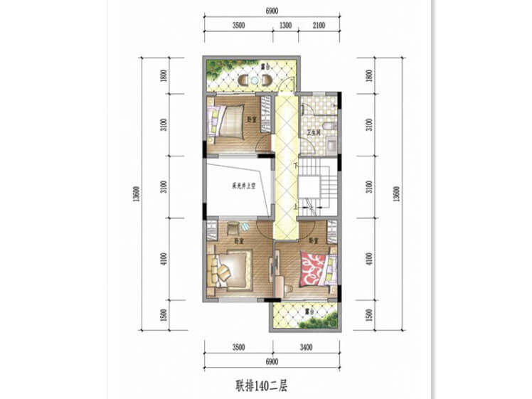 140联排二层