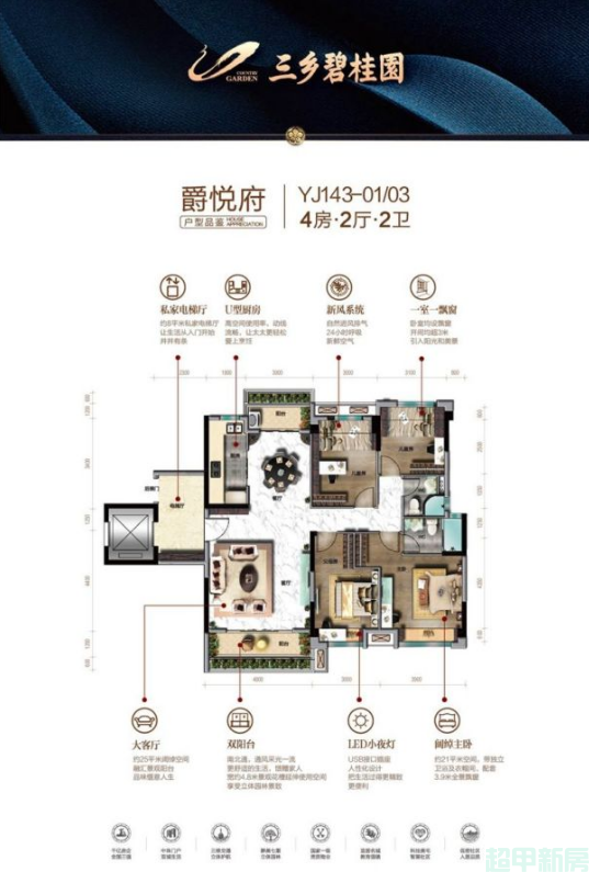 YJ43-01、03户型