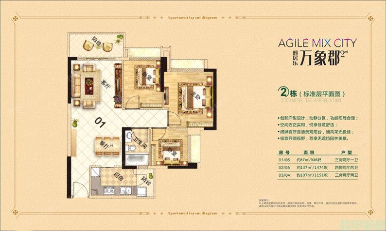 2栋01、06单位