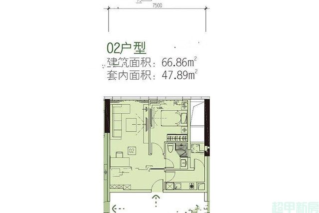 11#低区1梯6-13层02户型