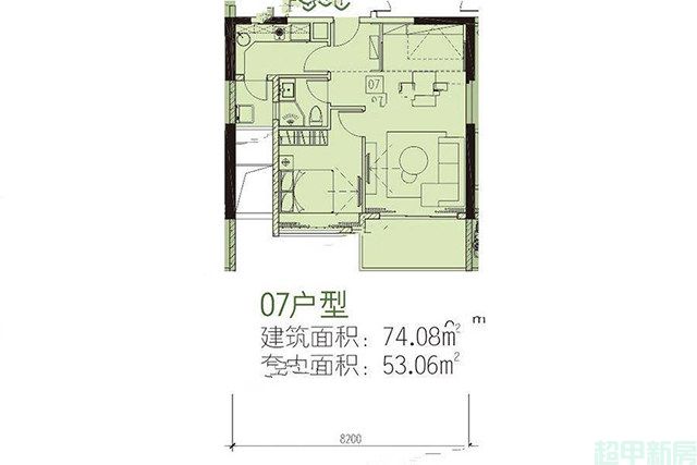 11#低区1梯6-13层07户型