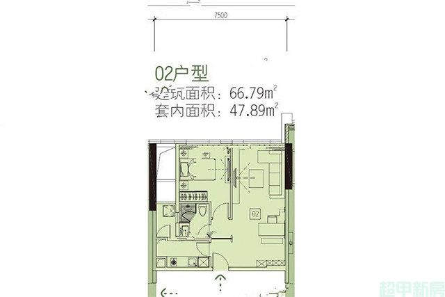 11#低区2梯6-13层02户型