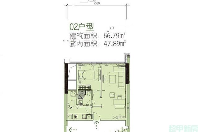 11#中区2梯28层02户型