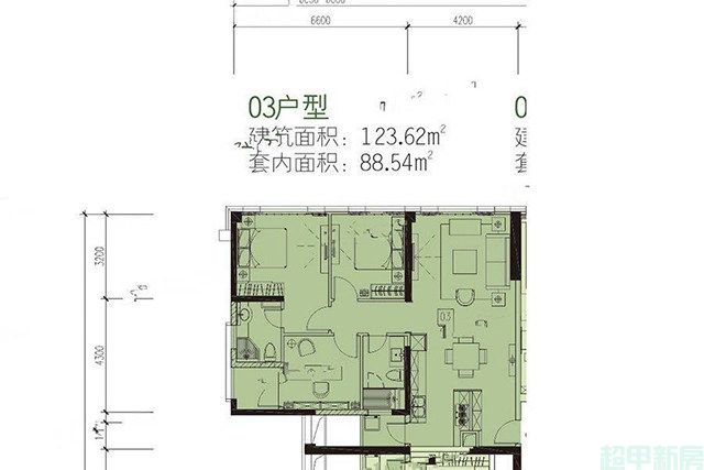 11#低区1梯6-13层03户型