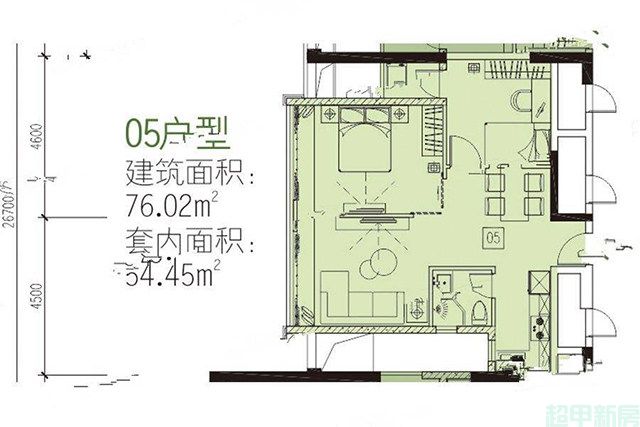 11#低区1梯6-13层05户型