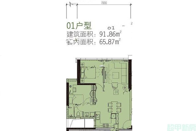 11#中区2梯16-26层01户型