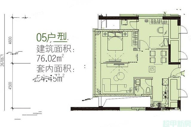 11#中区1梯28层05户型