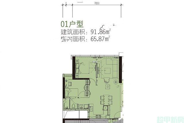 11#中区2梯28层01户型