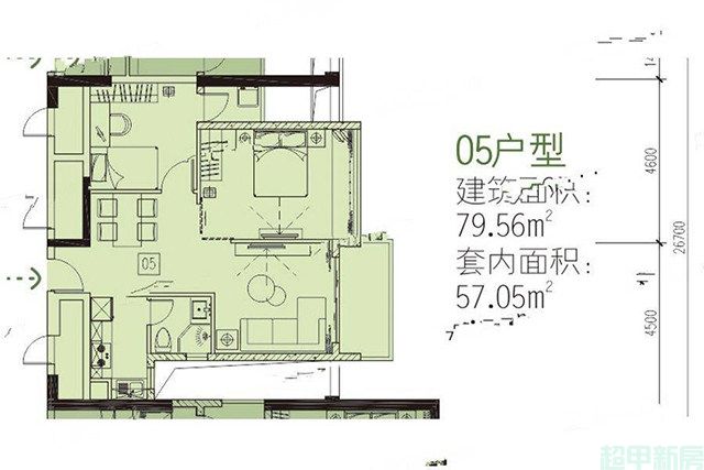 11#中区2梯28层05户型