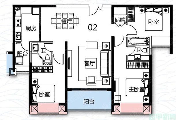 13座02户型