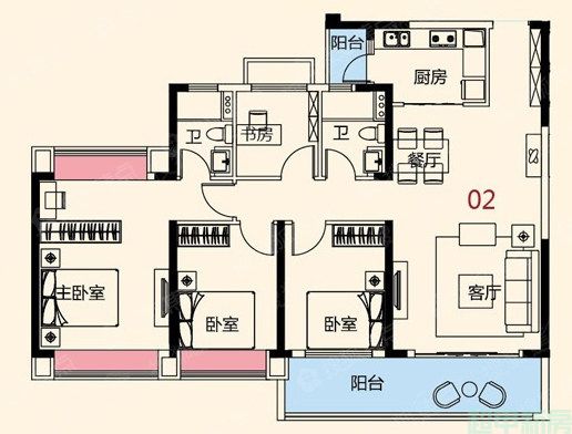 13座02户型